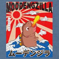 Moo Deng Pygmy Hippopotamus Funny Moodengzilla Garment-Dyed Sweatshirt