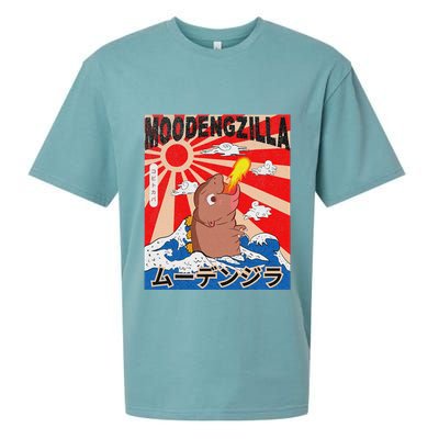 Moo Deng Pygmy Hippopotamus Funny Moodengzilla Sueded Cloud Jersey T-Shirt