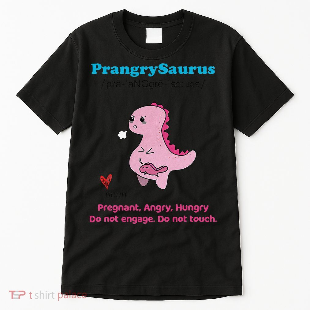 Mother's Day Pregnant Mom Prangrysaurus Pregnancy Surprise Tall T-Shirt
