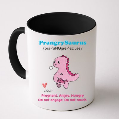 Mother's Day Pregnant Mom Prangrysaurus Pregnancy Surprise Mug
