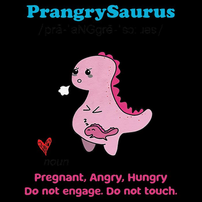 Mother's Day Pregnant Mom Prangrysaurus Pregnancy Surprise Toddler Sweatshirt