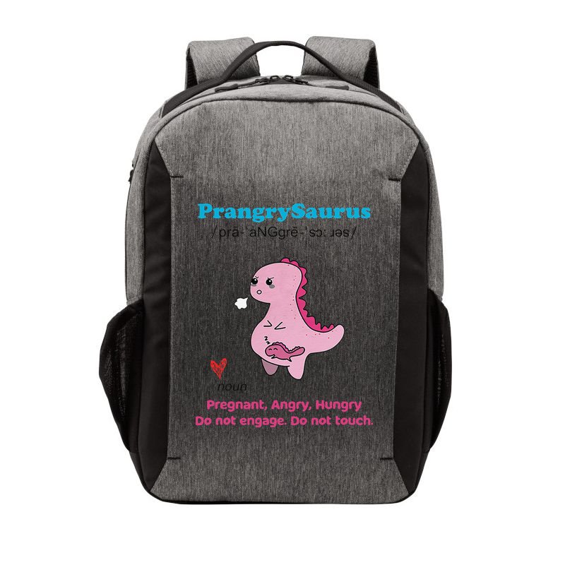 Mother's Day Pregnant Mom Prangrysaurus Pregnancy Surprise Vector Backpack