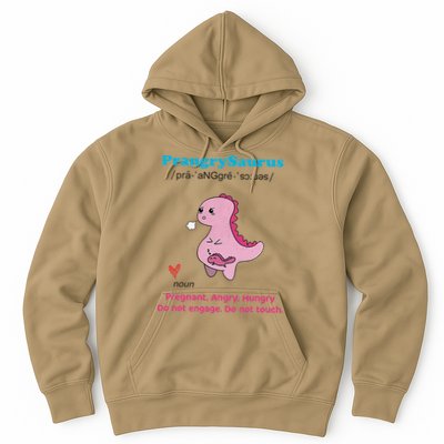 Mother's Day Pregnant Mom Prangrysaurus Pregnancy Surprise Hoodie