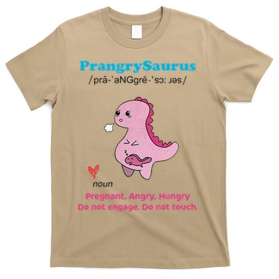 Mother's Day Pregnant Mom Prangrysaurus Pregnancy Surprise T-Shirt