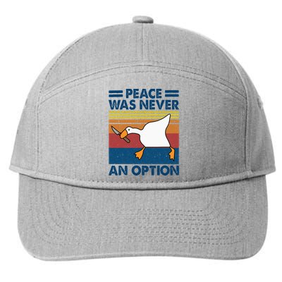 Murder Duck Peace Was Never An Option Duck With Knife Meme 7-Panel Snapback Hat