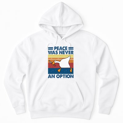 Murder Duck Peace Was Never An Option Duck With Knife Meme Hoodie