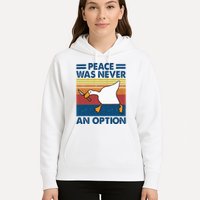 Murder Duck Peace Was Never An Option Duck With Knife Meme Hoodie