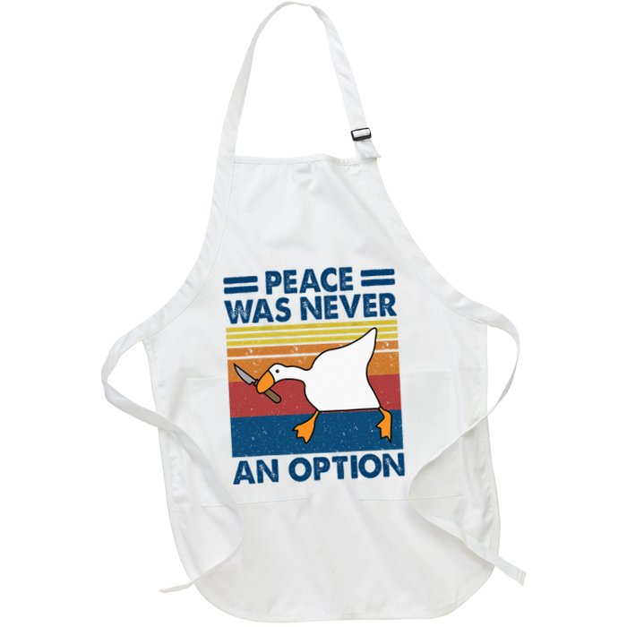 Murder Duck Peace Was Never An Option Duck With Knife Meme Apron