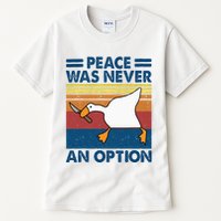 Murder Duck Peace Was Never An Option Duck With Knife Meme Tall T-Shirt