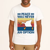 Murder Duck Peace Was Never An Option Duck With Knife Meme Tall T-Shirt