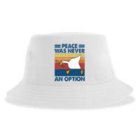 Murder Duck Peace Was Never An Option Duck With Knife Meme Sustainable Bucket Hat