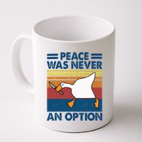 Murder Duck Peace Was Never An Option Duck With Knife Meme Mug