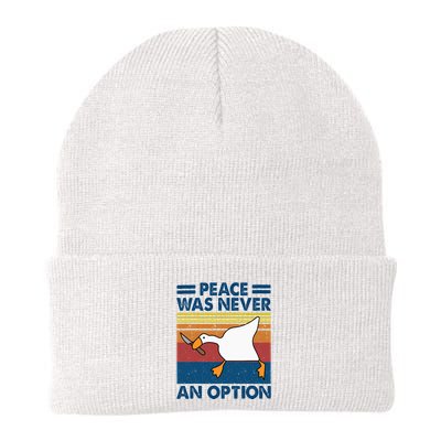 Murder Duck Peace Was Never An Option Duck With Knife Meme Beanie