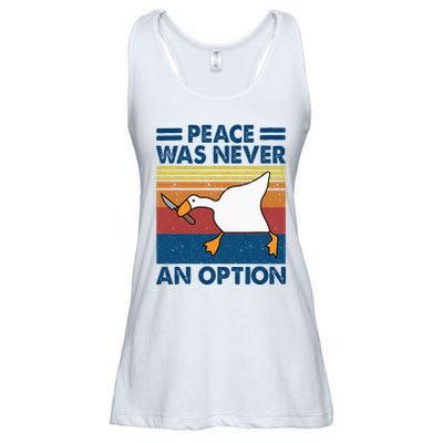 Murder Duck Peace Was Never An Option Duck With Knife Meme Ladies Essential Flowy Tank
