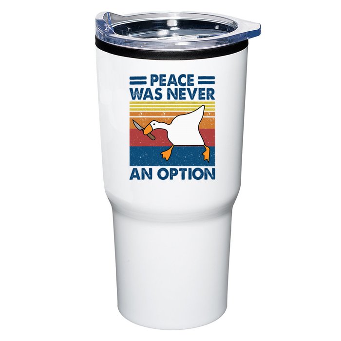 Murder Duck Peace Was Never An Option Duck With Knife Meme Tumbler