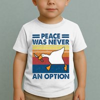 Murder Duck Peace Was Never An Option Duck With Knife Meme Toddler T-Shirt