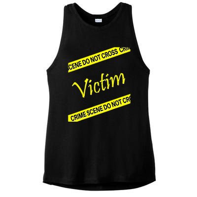 Mystery Dinner Party Victim Ladies PosiCharge Tri-Blend Wicking Tank