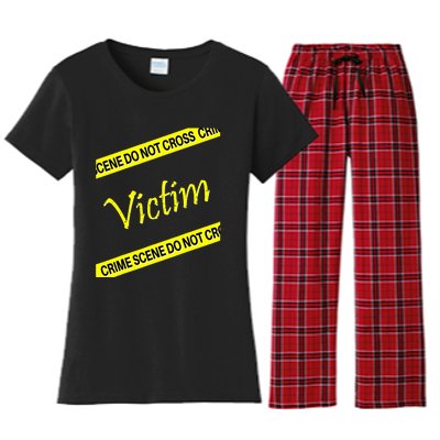 Mystery Dinner Party Victim Women's Flannel Pajama Set