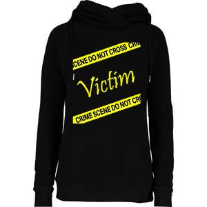 Mystery Dinner Party Victim Womens Funnel Neck Pullover Hood