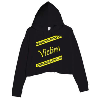 Mystery Dinner Party Victim Crop Fleece Hoodie