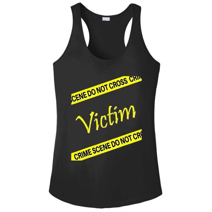 Mystery Dinner Party Victim Ladies PosiCharge Competitor Racerback Tank