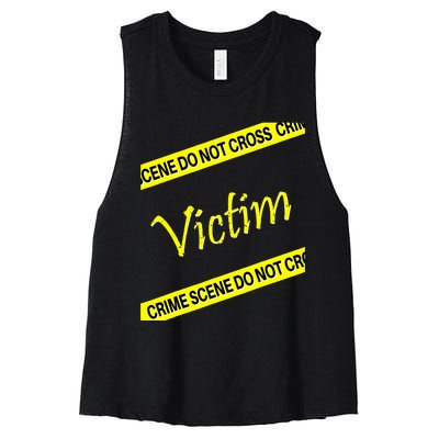 Mystery Dinner Party Victim Women's Racerback Cropped Tank