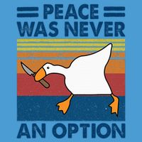 Murder Duck Peace Was Never An Option Duck With Knife Meme Tie Dye Hoodie