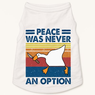 Murder Duck Peace Was Never An Option Duck With Knife Meme Doggie Tank