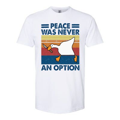 Murder Duck Peace Was Never An Option Duck With Knife Meme Softstyle CVC T-Shirt