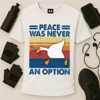Murder Duck Peace Was Never An Option Duck With Knife Meme Performance Shirt