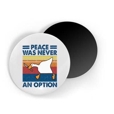 Murder Duck Peace Was Never An Option Duck With Knife Meme Magnet