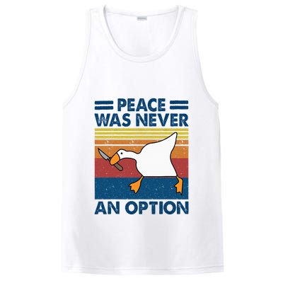 Murder Duck Peace Was Never An Option Duck With Knife Meme PosiCharge Competitor Tank
