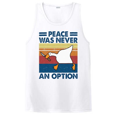 Murder Duck Peace Was Never An Option Duck With Knife Meme PosiCharge Competitor Tank