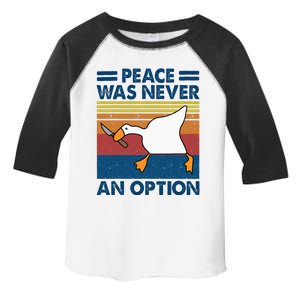 Murder Duck Peace Was Never An Option Duck With Knife Meme Toddler Fine Jersey T-Shirt