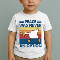 Murder Duck Peace Was Never An Option Duck With Knife Meme Toddler T-Shirt