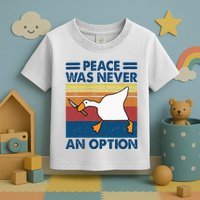 Murder Duck Peace Was Never An Option Duck With Knife Meme Toddler T-Shirt
