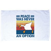 Murder Duck Peace Was Never An Option Duck With Knife Meme Microfiber Hand Towel