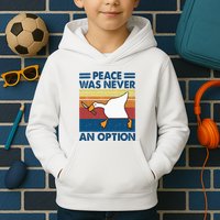 Murder Duck Peace Was Never An Option Duck With Knife Meme Kids Hoodie