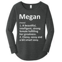 Megan Definition Personalized Name Funny Christmas Gift Women's Perfect Tri Tunic Long Sleeve Shirt