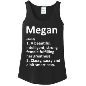 Megan Definition Personalized Name Funny Christmas Gift Ladies Essential Tank