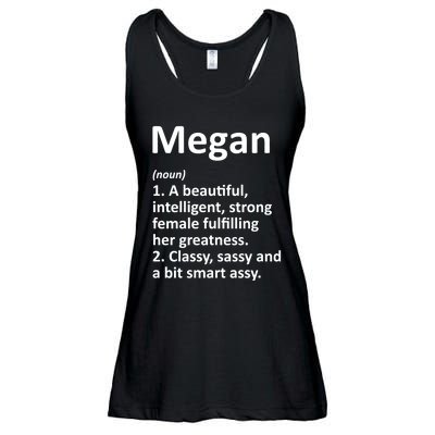 Megan Definition Personalized Name Funny Christmas Gift Ladies Essential Flowy Tank