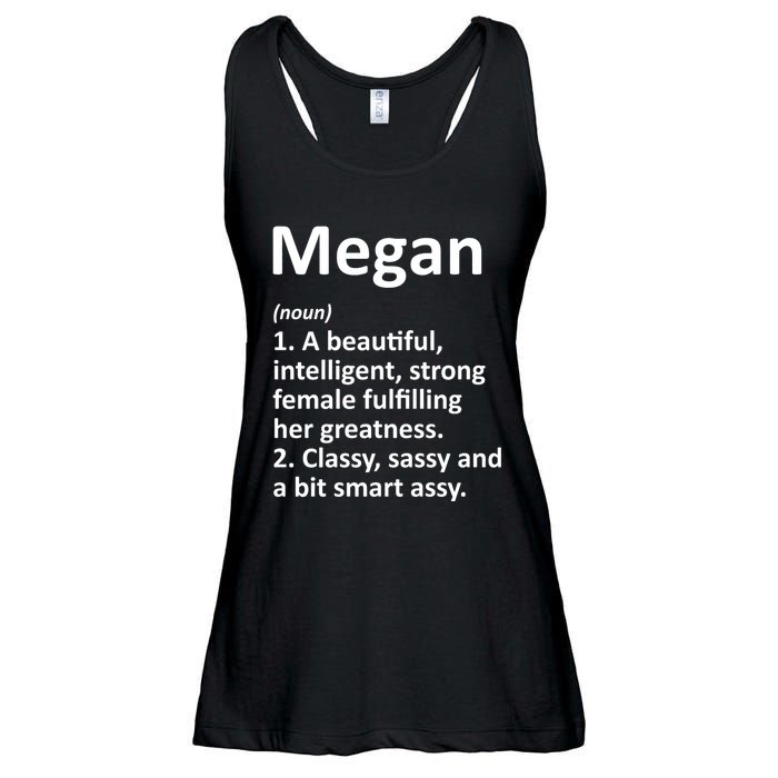 Megan Definition Personalized Name Funny Christmas Gift Ladies Essential Flowy Tank