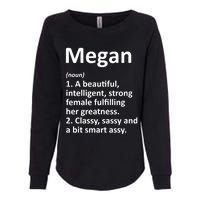 Megan Definition Personalized Name Funny Christmas Gift Womens California Wash Sweatshirt