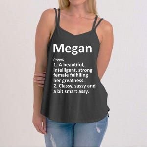 Megan Definition Personalized Name Funny Christmas Gift Women's Strappy Tank