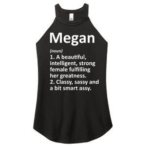 Megan Definition Personalized Name Funny Christmas Gift Women's Perfect Tri Rocker Tank