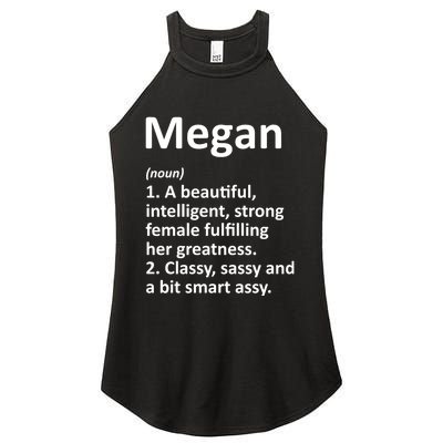 Megan Definition Personalized Name Funny Christmas Gift Women's Perfect Tri Rocker Tank