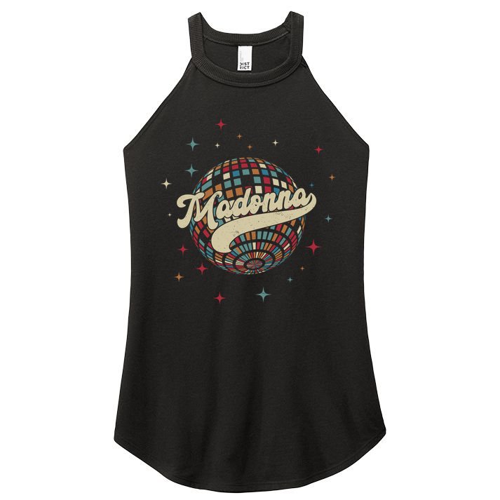 Madonna Disco Party Vintage Women's Perfect Tri Rocker Tank