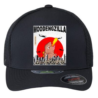 Moo Deng Pygmy Hippopotamus Funny Moodengzilla Flexfit Unipanel Trucker Cap