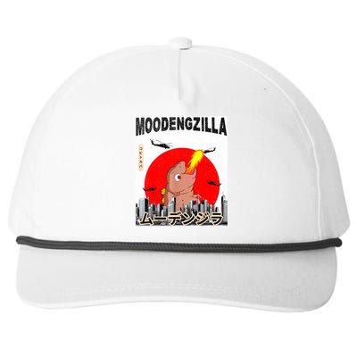 Moo Deng Pygmy Hippopotamus Funny Moodengzilla Snapback Five-Panel Rope Hat