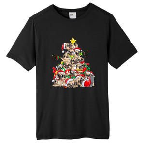 Merry Dogmas Pug Christmas Tree Dog Santa Xmas Girls Gift Tall Fusion ChromaSoft Performance T-Shirt